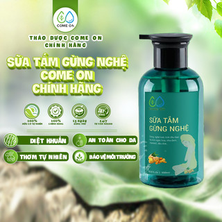 Sữa tắm gừng nghệ, sữa tắm trị mụn lưng, sữa tắm tẩy tế bào chết, sữa tắm trắng da, Come on