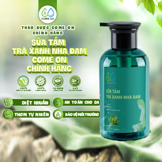 Sữa tắm, sữa tắm trị mụn lưng, sữa tắm cấp ẩm da, sữa tắm trà xanh nha đam Come On
