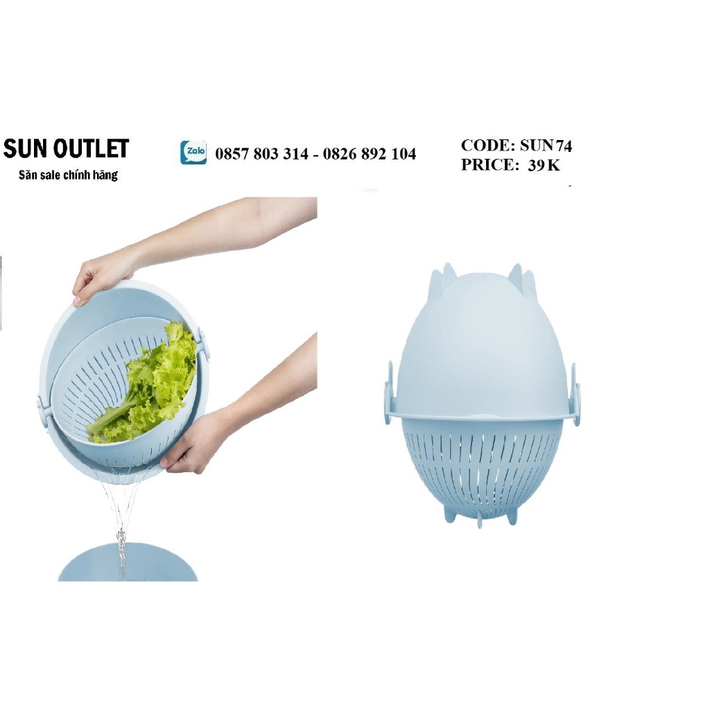 BỘ THAU RỔ XOAY ĐA NĂNG YOKO 28 CM