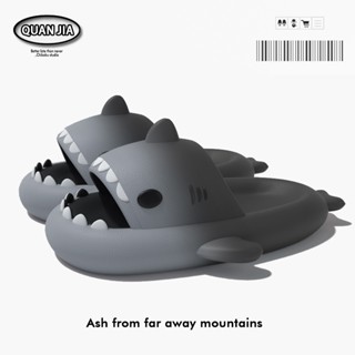 Dép đi trong nhà / ngoài trời Dép cá mập Phối 2 màu đáng yêu chống trượt cho nam và nữ QUAN JIA