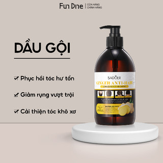 Dầu gội đầu sadoer FUNDINE dầu gội kích thích mọc tóc giảm rụng tóc phục hồi tóc hư tổn cải thiện tóc khô xơ