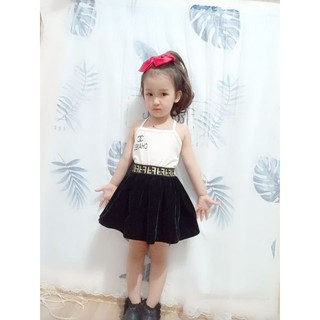 Áo dây điệu đà cho bé gái