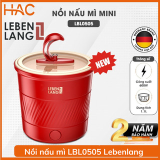 Nồi nấu mì, Cốc nấu mì đa năng Lebenlang LBL0505, Nồi nấu mì đa năng, Hàng chính hãng, Bảo hành 2 năm.