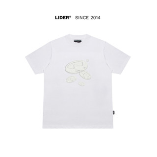 Áo thun lider ldj iconic logo tee - whiteline