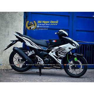 Tem rời rs150r dán xe winner x v3 trắng đen