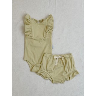 Set Wing Bodysuit và Frill Cover (Set Đồ Cánh Tiên Bé Gái) macro & micro