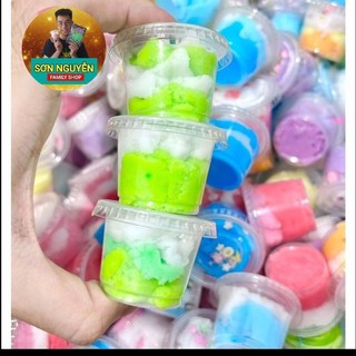 Combo 3 hủ slime mây ngẫu nhiên màu, cốm trang trí
