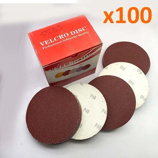 Hộp 100 giấy nhám tròn ø180mm chuẩn p40, p60, p80, p100