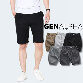  Quần Short Kaki Nam Lưng Thun GENALPHA Fabric Short Kaki Thoáng Mát Trẻ Trung GEN137 