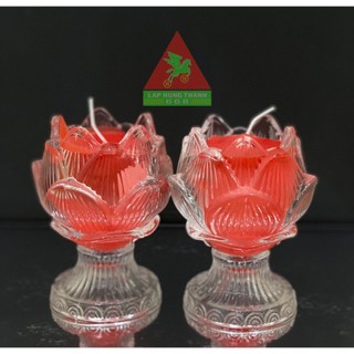Nến Sáp Bơ Hoa Sen (Đế Cao)