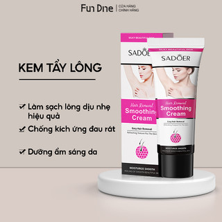 Kem tẩy lông sadoer FUNDINE tẩy lông nhẹ nhàng tẩy lông nách chân tay dịu nhẹ không kích ứng cho da nhạy cảm