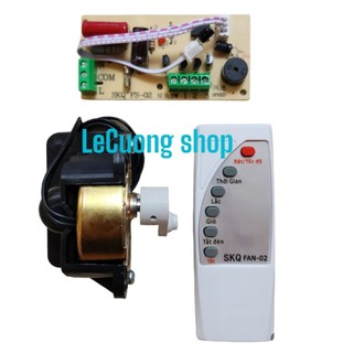 SKQ FAN Bộ điều khiển từ xa quạt + bộ tuốc năng điện( trọn bộ full chức năng) remote in tiếng việt,điều khiển quạt từ xa