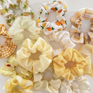 Dây buộc tóc scrunchie mùa hè nhiều kiểu dáng màu sắc dễ thương nữ tính