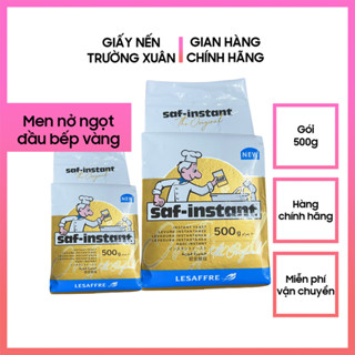 Men nở làm bánh bao, bánh mì, bánh ngọt, men đầu bếp vàng saf instant chính hãng, giấy nến Trường Xuân