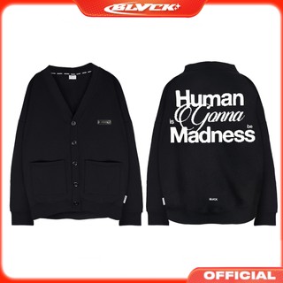 Áo khoác cardigan " madness logo " / blvck - nỉ chân cua, form oversize, unisex.