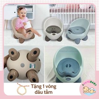 Bô Cho Bé Đi Vệ Sinh Cao Cấp Giúp Bé Tập Đi Vệ Sinh, Bô Gấu Hokori Có Ngăn Chứa Dễ Tháo Lắp Để Chùi Rửa nhựa Việt Nhật
