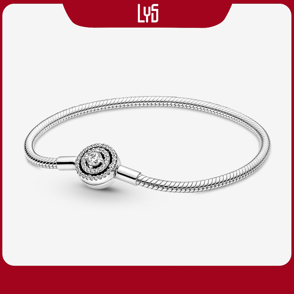 Vòng tay Bạc Lys Moments Halo Snake Chain Bracelet 5030