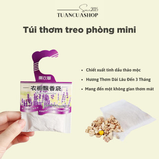 Túi thơm treo phòng mini, túi thơm thảo mộc treo tủ quần áo - Túi thơm vỏ trắng