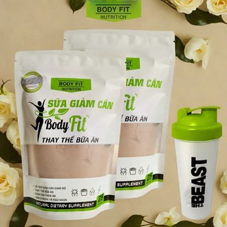 Combo 2 túi Sữa Giảm Cân Thay Thế Bữa Ăn BodyFit 1kg Tặng Bình Lắc