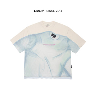 Áo thun unisex boxy layer lưới lider doublue boxy tee