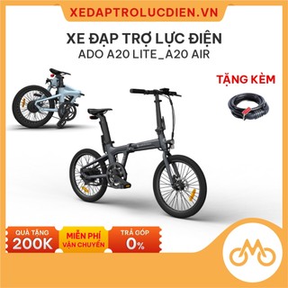 Xe đạp điện trợ lực ado a20 lite - xe đạp gập gọn - tốc độ tối đa 35km/h