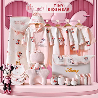 Set Quà Tặng Đầy Tháng Bé Trai Bé Gái, Combo Set Đồ Sơ Sinh Cao Cấp Hình Chuột Xanh, Hồng [DSN007]