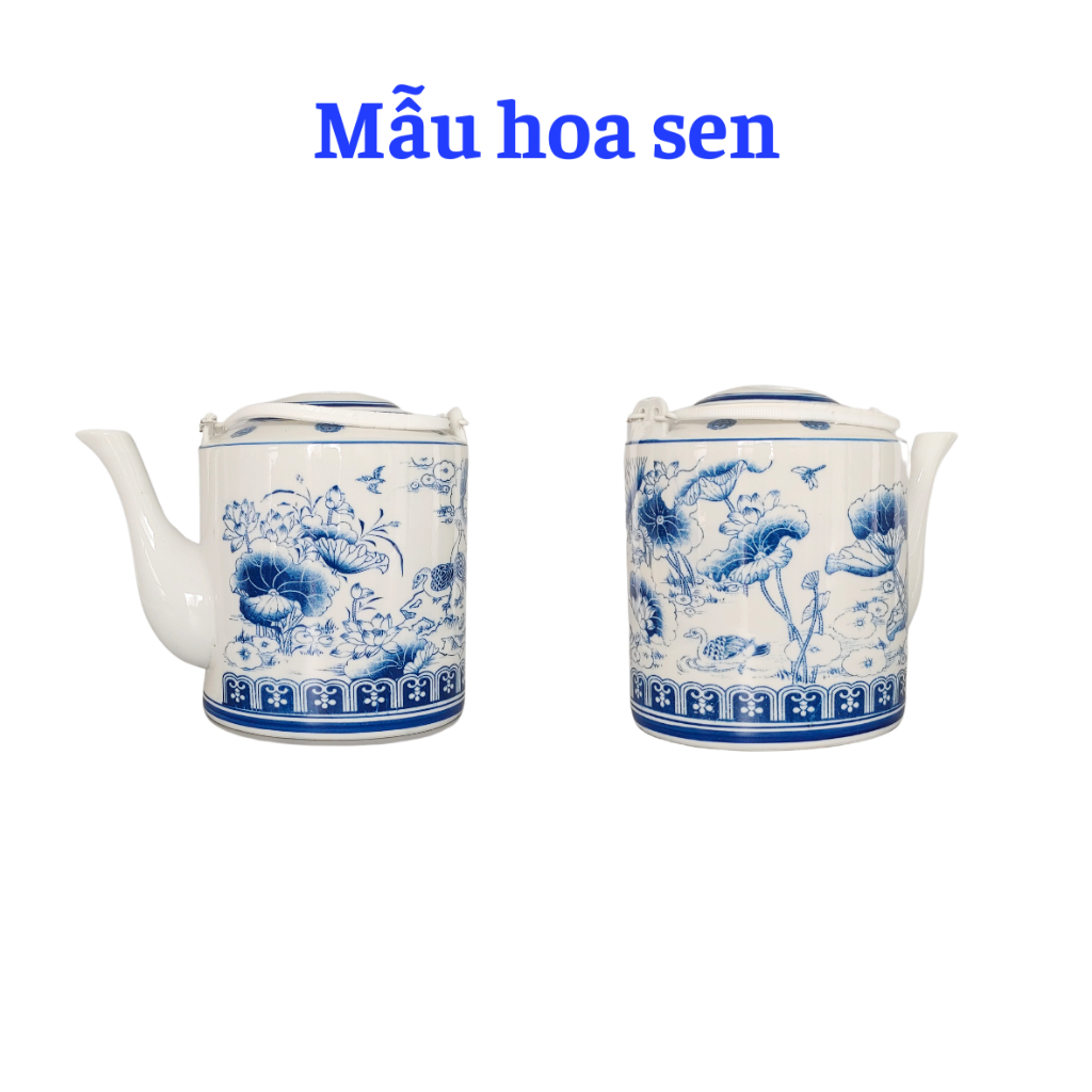 Ấm tích Bát Tràng,ấm tích ủ chè xanh, dành tích, tích trà 3l, ấm trà 3l,ấm hãm trà xanh, bình trà bằng sứ, ấm sứ