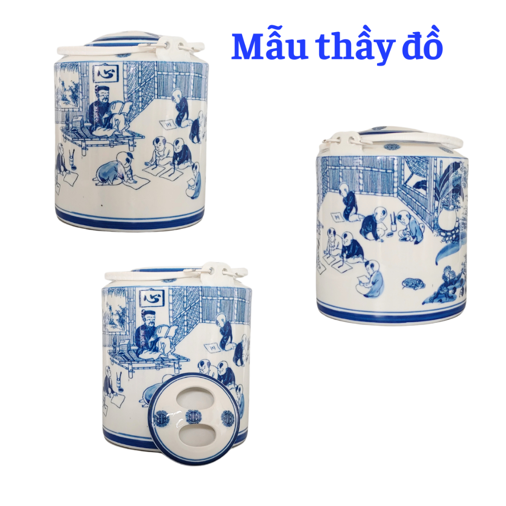 Ấm tích Bát Tràng,ấm tích ủ chè xanh, dành tích, tích trà 3l, ấm trà 3l,ấm hãm trà xanh, bình trà bằng sứ, ấm sứ