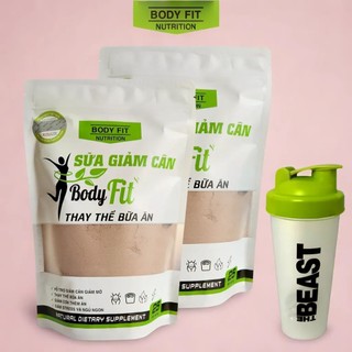 Combo 2 Túi Bột Ngũ Cốc Giảm Cân BodyFit + Tặng bình lắc - Thay thế bữa ăn