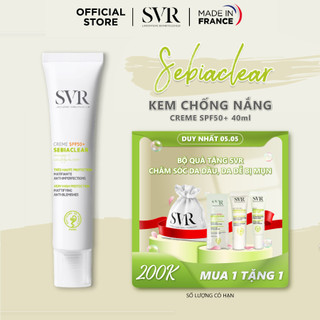Kem làm giảm mụn và chống nắng cao SVR SEBIACLEAR CREME SPF50+ 40ml
