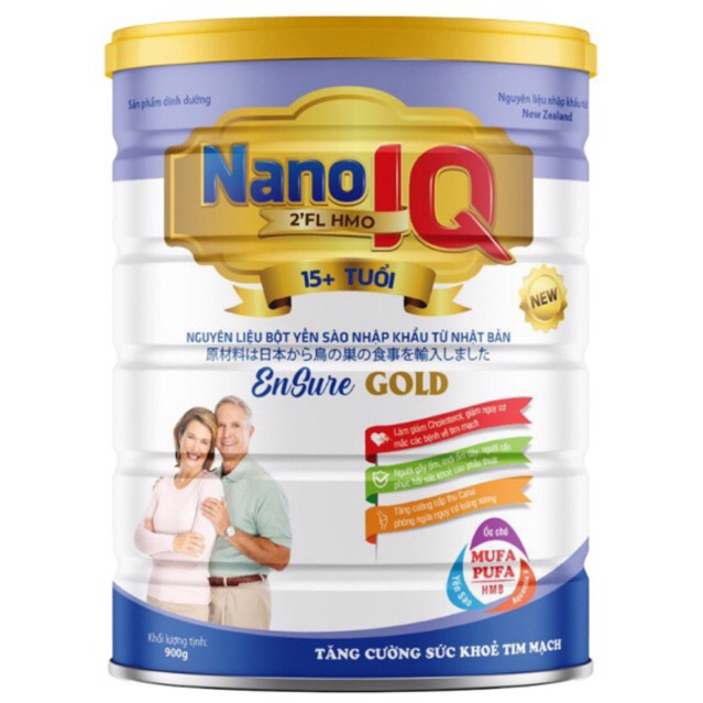 Sữa Nano IQ Sure Gold Lon 900g - Dành cho người cần phục hồi sức khoẻ ( Hàng có quà tặng)