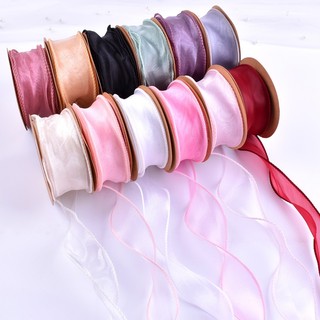 COMBO 10 Cuộn Ruy băng voan đuôi cá bó hoa, làm nơ, decor ( 10met )