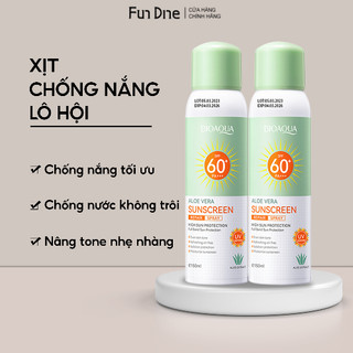 Xịt chống nắng bioaqua FUNDINE chống tia cực tím SPF50 PA++++ chống nắng cho mặt và cơ thể kiềm dầu không bết dính