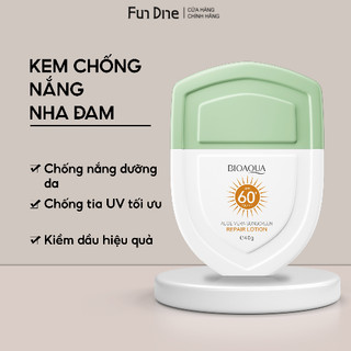 Kem chống nắng bioaqua FUNDINE dưỡng ẩm phục hồi chống tia UV SPF60+ PA+++ kem chống nắng nha đam