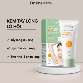Kem tẩy lông bioaqua FUNDINE tẩy sạch lông nách chân tay an toàn chiết xuất lô hội dịu nhẹ cho da dưỡng ẩm hiệu quả
