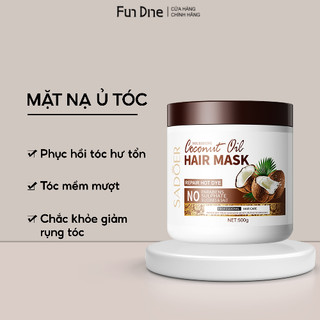 Mặt nạ ủ tóc sadoer FUNDINE tinh chất dầu dừa nuôi dưỡng tóc bóng mượt cải thiện tóc khô xơ phục hồi tóc hư tổn