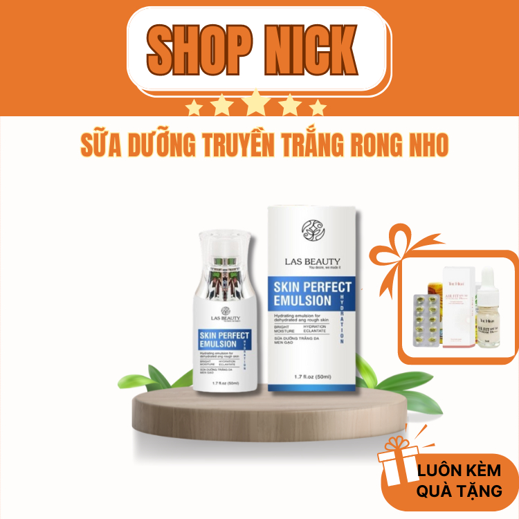 Sữa Dưỡng Truyền Trắng Rong Nho LAS BEAUTY Giúp Tái Sinh và Phục Hồi Da