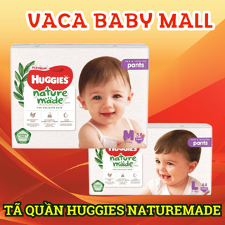 Tã bỉm QUẦN Huggies Naturemade có các size M58/L44/XL38/XXL26 miếng