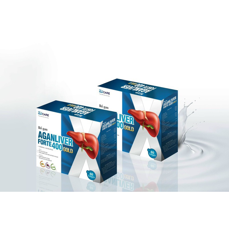 Viên uống bổ gan AGANIN LIVER FORTE 400 GOLD EUCARE PHARMA - Hộp 60 viên