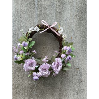 Hoa Giả- Vòng Nguyệt Quế - Vòng Hoa Treo cửa nhiều mẫu - Tặng móc dính.