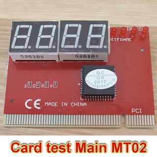 Card test Main 8 đèn 4 số MT02 tặng kèm Bảng mã lỗi
