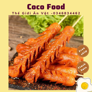 Xúc xích giòn thơm ngon chuẩn vị trung hoa 100g, xúc xích chiên giòn trung quốc thơm ngon