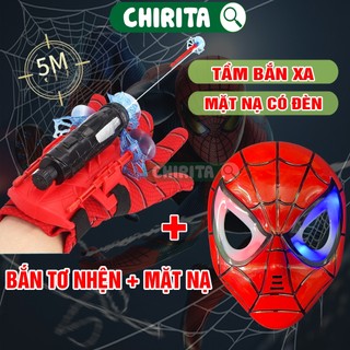 Mặt Nạ Người Nhện + Găng Tay Bắn Tơ Spiderman Cực Xịn - Bộ Đồ Chơi Người Nhện Cho Bé Trai - Đồ Chơi Trẻ Em Chirita