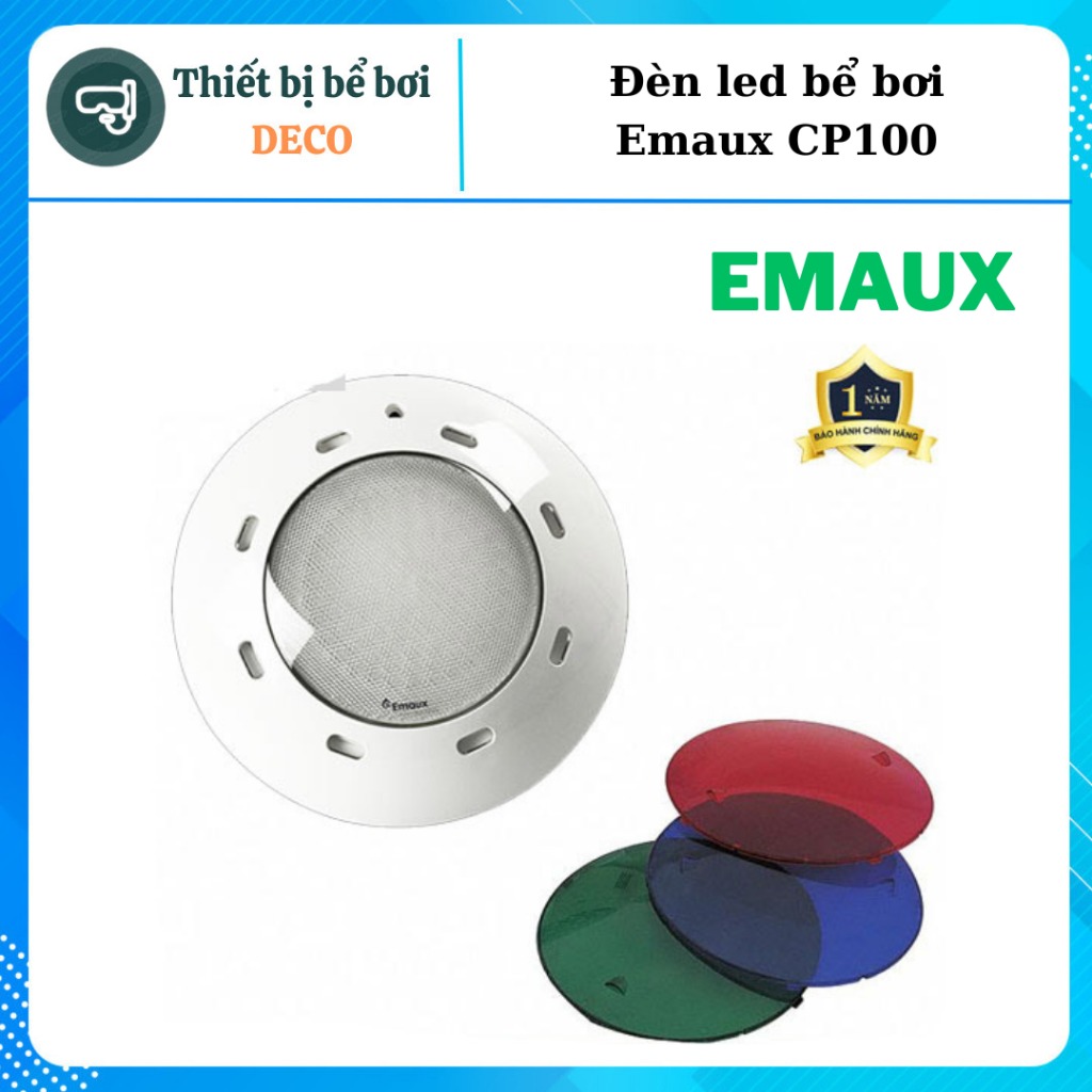 Đèn led bể bơi Emaux CP100, Đèn không âm trong bê tông