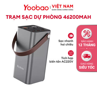 Trạm sạc dự phòng 46200mAh Yoobao EN1 Sạc nhanh PD3.0 và QC3.0 220V - Hàng chính hãng - Bảo hành 12 tháng