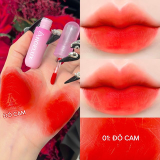 SON KEM LÌ ANGELUX SUPER MATTE, hàng chính hãng, bền màu, chất mềm mịn đỏ cam số 1