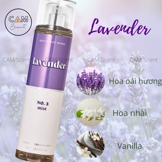 Xịt Thơm BodyMist Bath and Body Works - Lavender