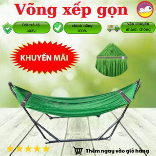 KHUNG+LƯỚI VÕNG XẾP SƠN TĨNH ĐIỆN  SIZE NGƯỜI LỚN TRỌN BỘ