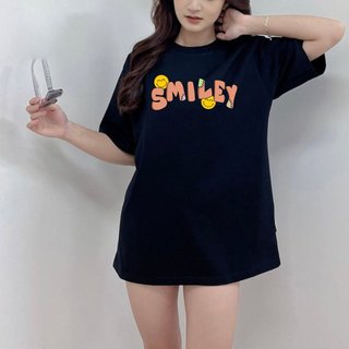 [NEW] Áo Thun Tay Lỡ SMILE, Áo phông unisex Form rộng Oversize, chất liệu Cotton,Yến Xinh SHOP