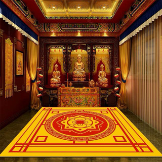 Thảm trải sàn nỉ lì bali cao cấp hoạ tiết 5D giành cho gian phòng thờ